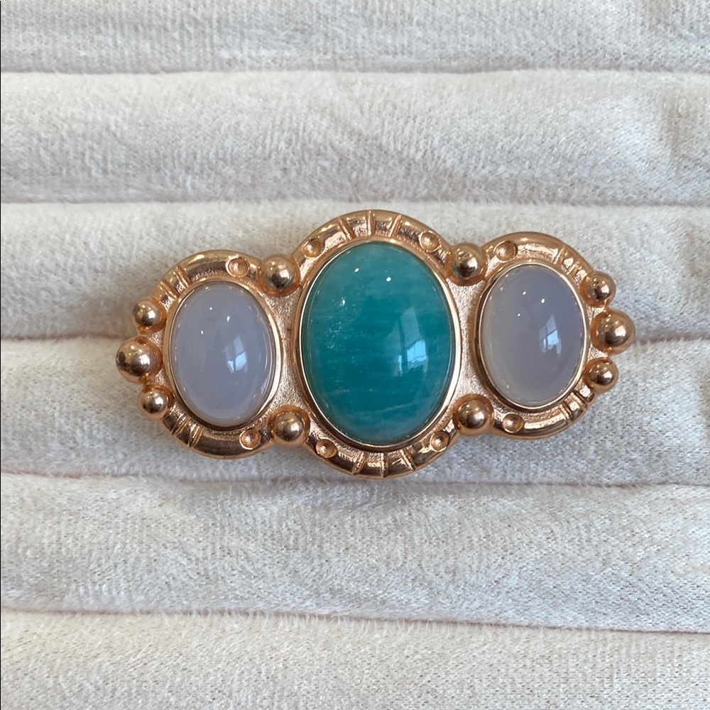 New Hespera Adjustable authentic moonstone rose gold ring